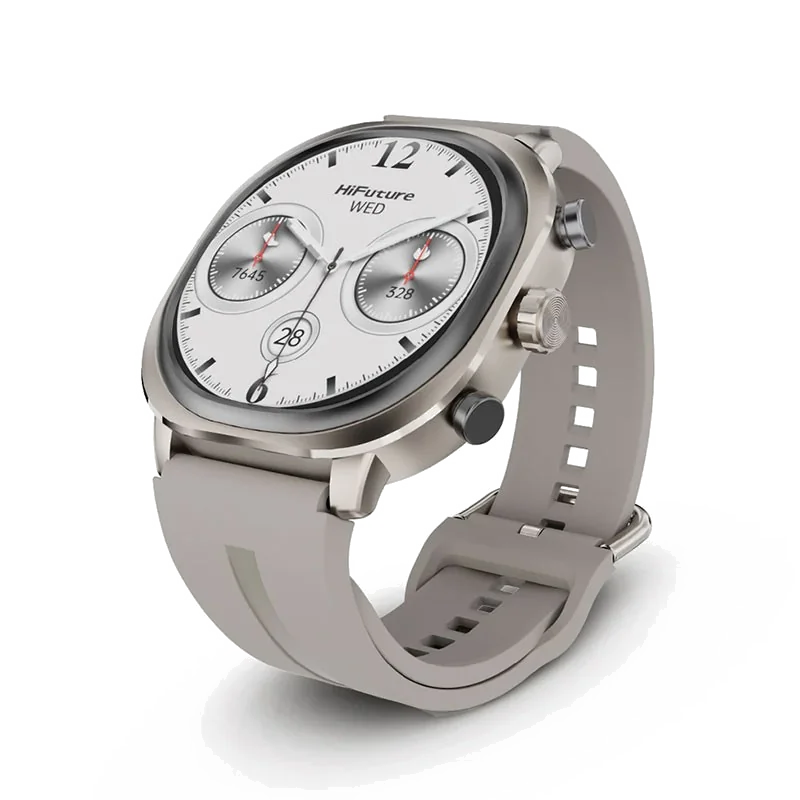 Montre Connectée HiFuture ACTIVE - Écran AMOLED 1.43", Argent