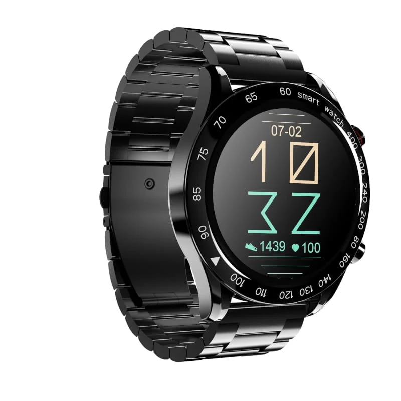 Montre Connectée HiFuture GO PRO 2 Noir - Design Suisse, Écran AMOLED, Autonomie 20 Jours