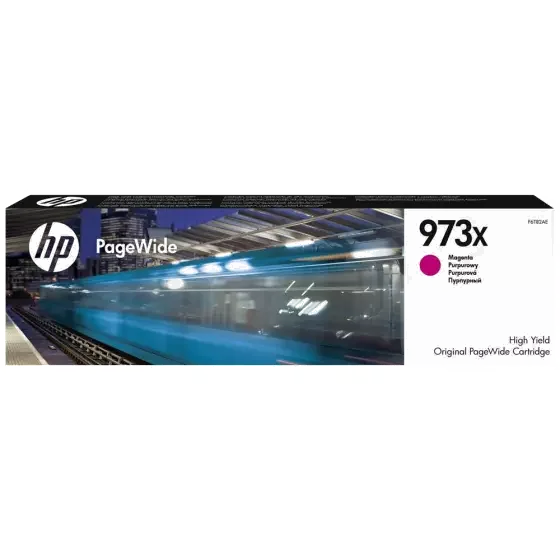 Cartouche d'encre Magenta HP 973X (F6T82AE) pour PageWide Managed P57750dw