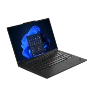 Lenovo ThinkPad X1 Carbon Gen 13 Aura Edition Intel Core Ultra 7 255U Ordinateur portable 35,6 cm (14") WUXGA 16 Go LPDDR5x-SDRAM 512 Go SSD Wi-Fi 6E (802.11ax) Windows 11 Pro Français Noir - 4