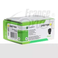 Toner Jaune Lexmark 24B7513 Haute Capacité - 11500 Pages - 1