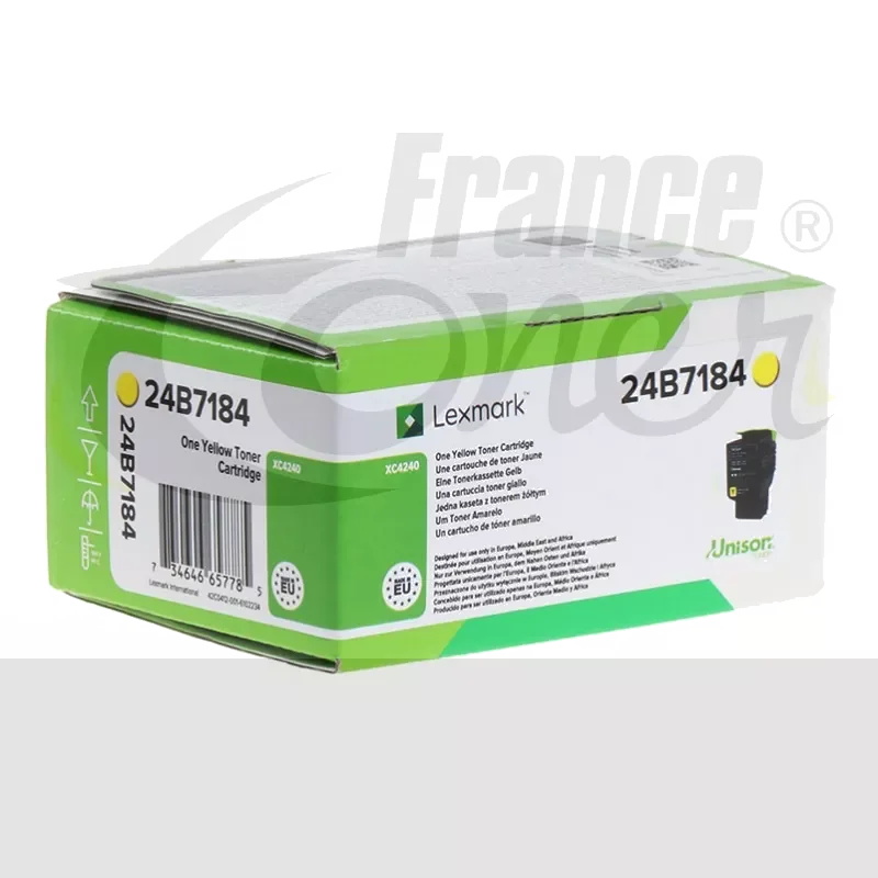 Toner Jaune Lexmark 24B7513 Haute Capacité - 11500 Pages