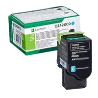 Cartouche Toner Cyan Lexmark 24B7582 - Haute Capacité 46.9K - Programme de Retour - 1