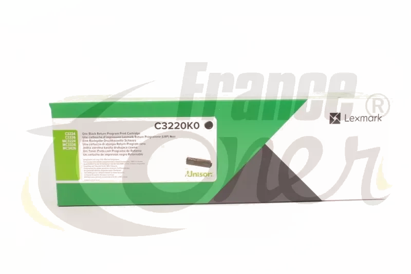Toner Noir Lexmark C3220K0 - 1500 Pages