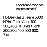 HP Bouteille d'encre cyan GT52authentique - 3