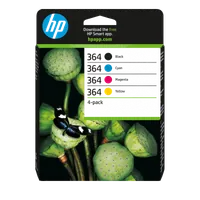 HP 364 pack de 4 cartouches d'encre noir/cyan/magenta/jaune authentiques - 2