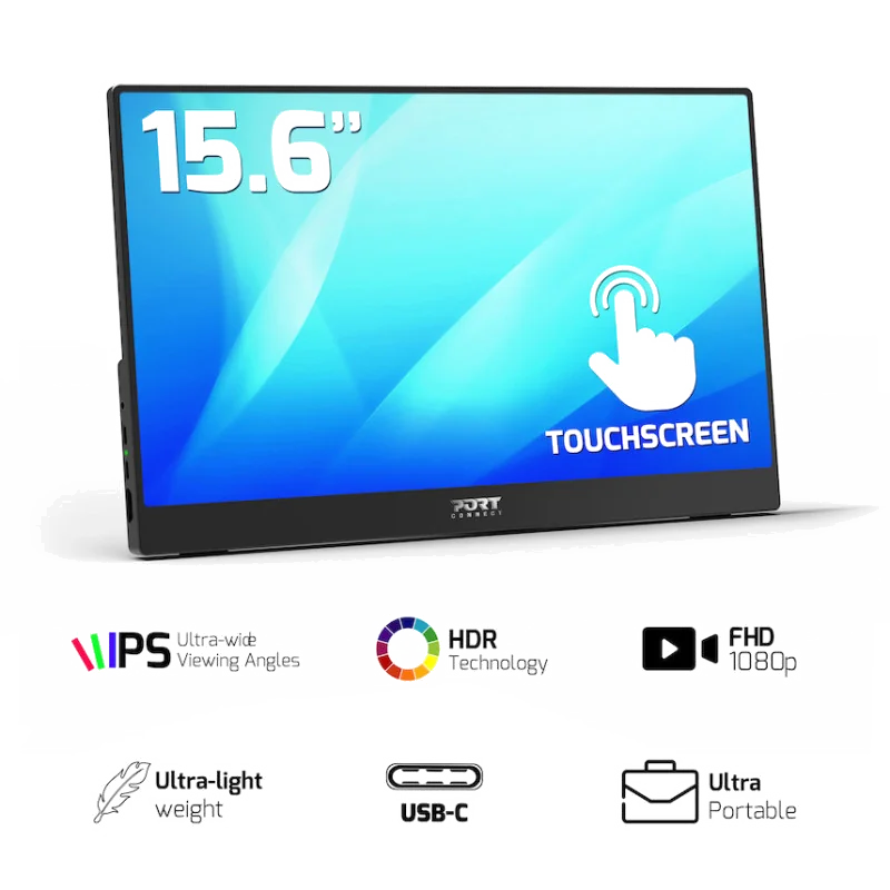 Écran Nomade Tactile Full HD 15.6" IPS - Mobilité et Confort Visuel