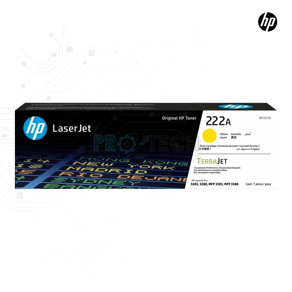 Cartouche de Toner Jaune HP 222A LaserJet Authentique - 1200 Pages