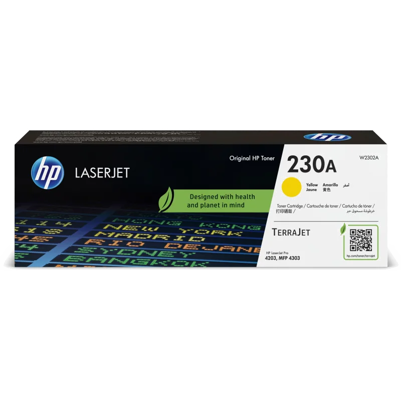 Cartouche de Toner HP 230A Jaune (W2302A) - 1800 Pages
