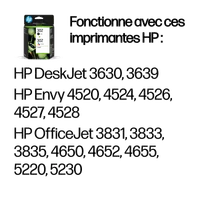 HP Pack de 2 cartouches d'encre noire/3 couleurs authentiques 302 - 3