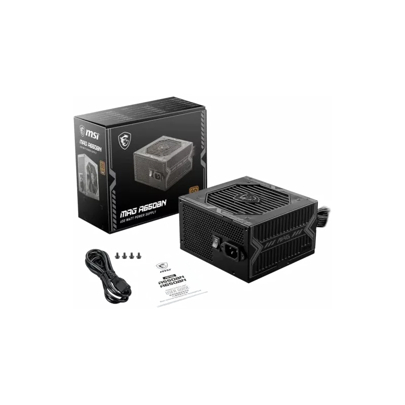 MSI MAG A650BNL unité d'alimentation d'énergie 650 W 24-pin ATX ATX Noir