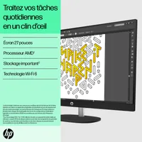 All In One HP 27-cr0041nf - 27" (Blanc) - 4