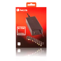 Chargeur universel NGS pour ordinateur portable 70W (9 embouts) - 2