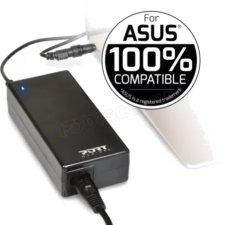 Chargeur universel Port Designs compatible Asus 90W - 5 embouts
