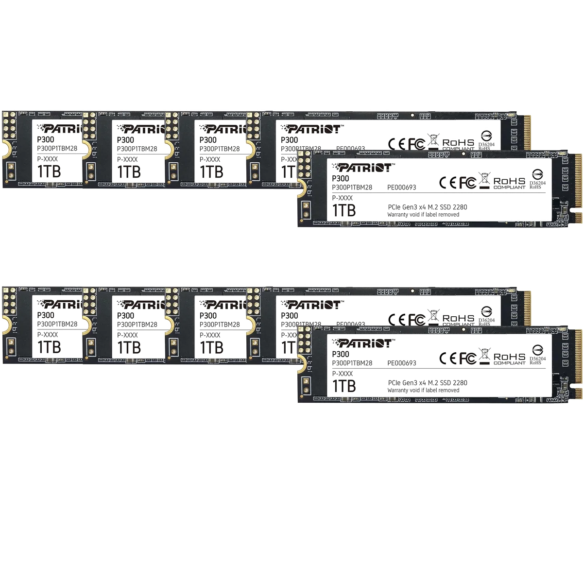 Disque SSD Patriot P300 1To  - M.2 NVMe Type 2280