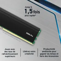 Barrette mémoire 32Go SODIMM DDR4 Crucial  3200Mhz (Vert)