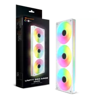 Triple Ventilateur de boitier Cougar Unity RGB - 360mm (Blanc) - 4