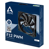 Lot de 5 Ventilateurs de boitier Arctic F12 PWM - 12cm (Noir) - 4