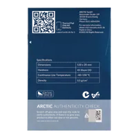 Lot de 4 Pads Thermiques Arctic TP-3 120x20x1,5mm (Bleu) - 4