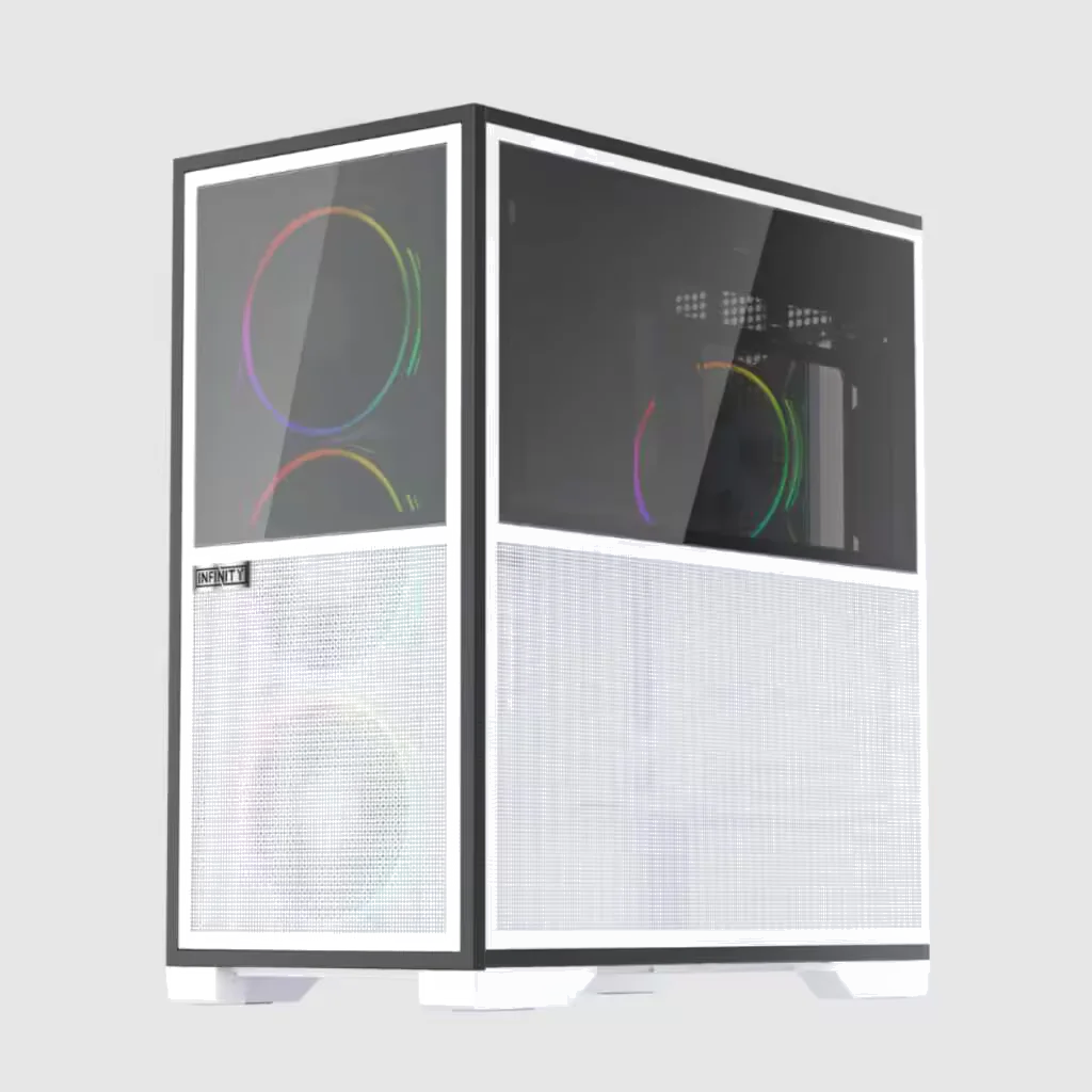 Boitier Grand Tour E-ATX 1stPlayer IF8 ARGB avec panneaux vitrés (Blanc)