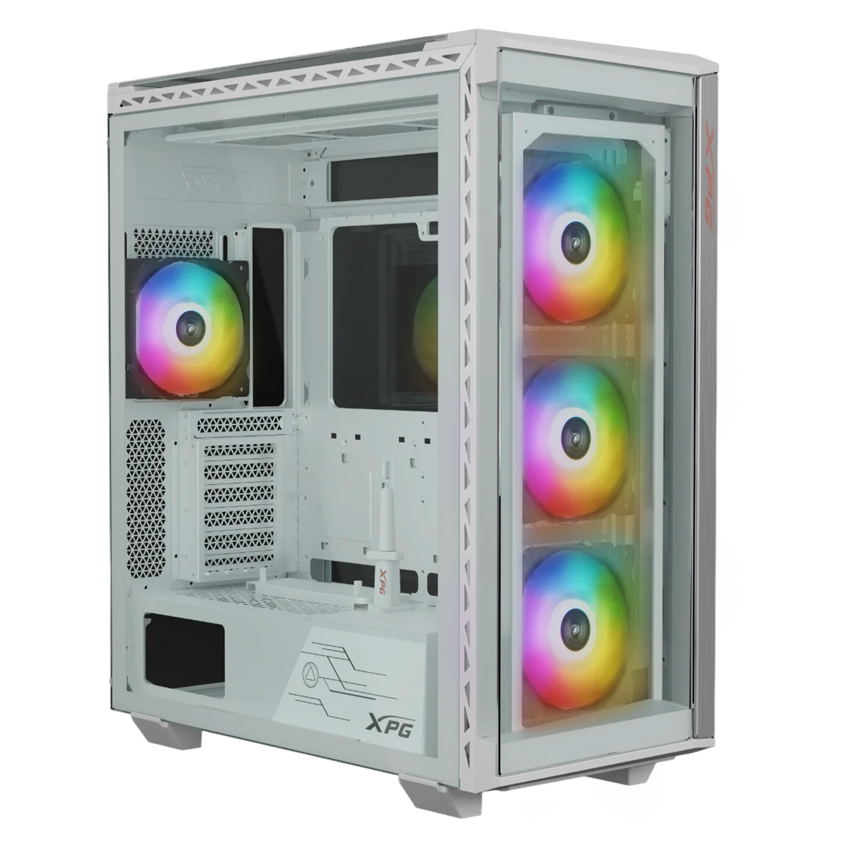 Boitier Grand Tour E-ATX Adata XPG BattleCruiser II RGB avec panneaux vitrés (Blanc)