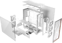 Boitier Grand Tour E-ATX Antec Flux Pro avec panneau vitré (Blanc/Marron) - 4