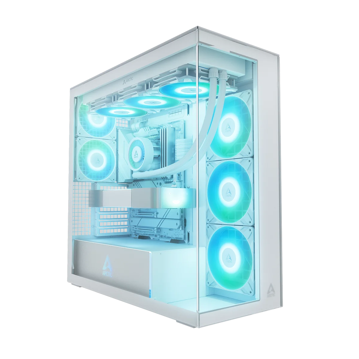 Boitier Grand-Tour E-ATX Arctic Xtender RGB avec panneaux vitrés (Blanc)
