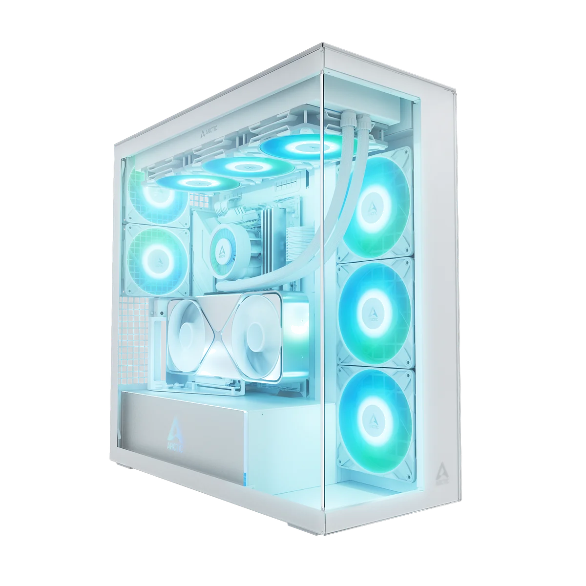 Boitier Grand-Tour E-ATX Arctic Xtender VG RGB avec panneaux vitrés (Blanc)