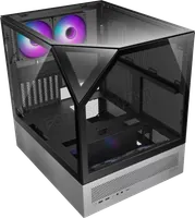 Boitier Cube E-ATX Sanctum RGB avec panneaux vitrés (Noir/Gris) - 1