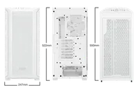 Boitier Grand Tour E-ATX be quiet! Shadow Base 800 FX RGB avec panneau vitré (Blanc) - 2