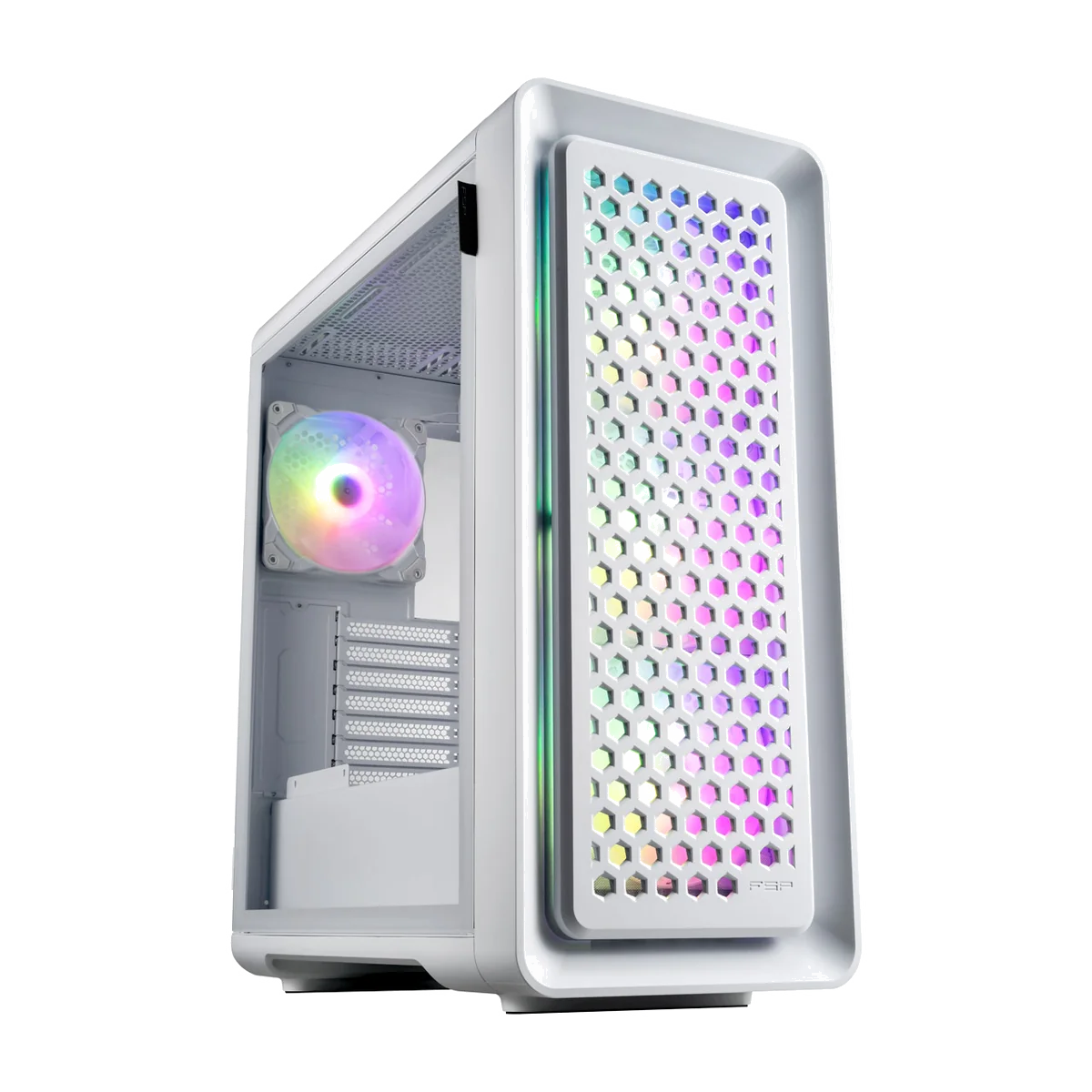 Boitier Grand Tour ATX FSP CUT593P RGB avec panneau vitré (Blanc)