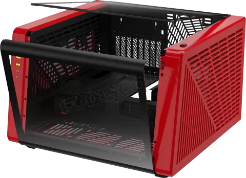 Boitier Grand Tour E-ATX Gamdias Neso P1 avec panneaux vitrés (Noir/Rouge)