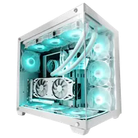 Boitier Grand Tour E-ATX Mars Gaming MCV4 avec panneaux vitrés (Blanc) - 3