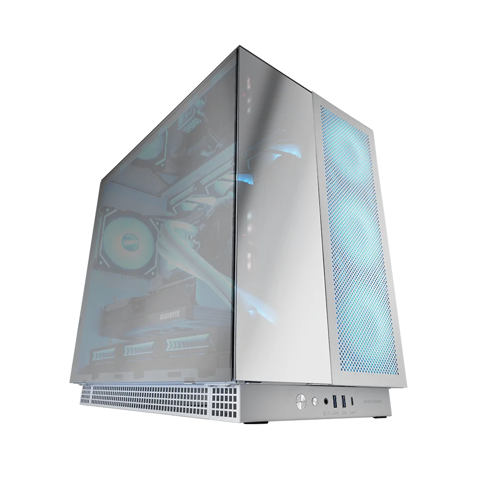 Boitier Grand Tour E-ATX Mars Gaming MC-Nova3 avec panneaux vitrés (Argent)