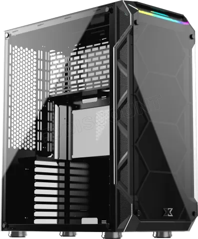 Boitier Grand-Tour E-ATX Xigmatek Overtake RGB avec panneaux vitrés (Noir)