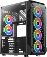 Boitier Grand-Tour E-ATX Xigmatek Overtake RGB avec panneaux vitrés (Noir) - 3