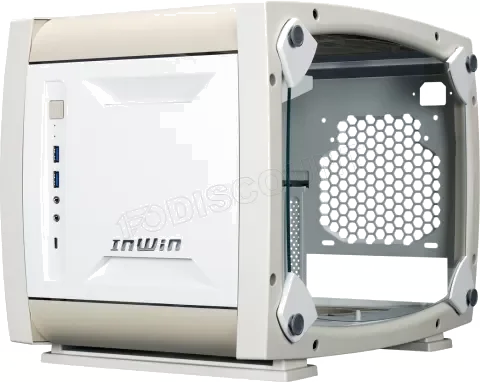 Boitier Mini Tour Mini ITX InWin Explorer avec panneaux vitrés (Blanc/Beige)