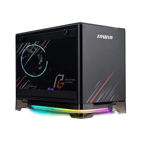 Boitier Mini Tour Mini ITX InWin A1 Plus Phantom Gaming Edition RGB avec panneau vitré + Alimentation 650W (Noir)