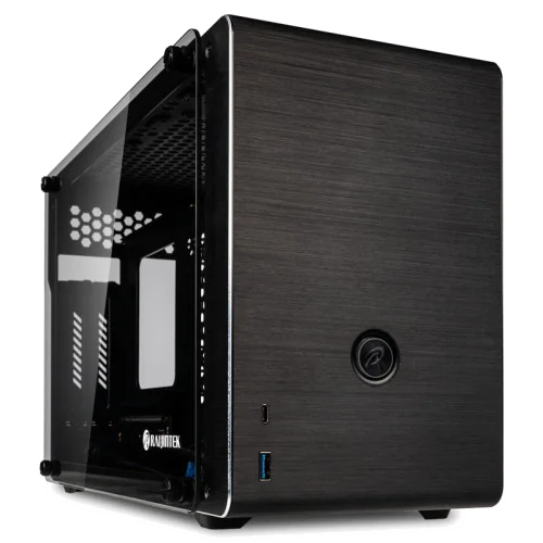 Boitier Mini ITX Raijintek Ophion avec panneaux vitrés (Noir)