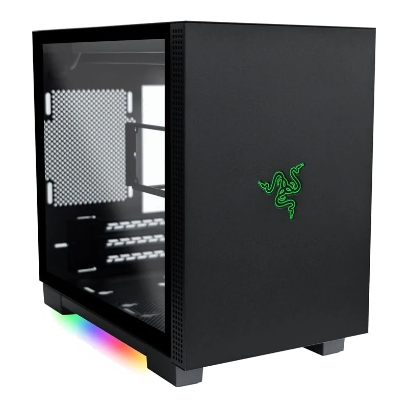 Boitier Mini Tour Mini ITX Razer Tomahawk M1 RGB avec panneau vitré (Noir)