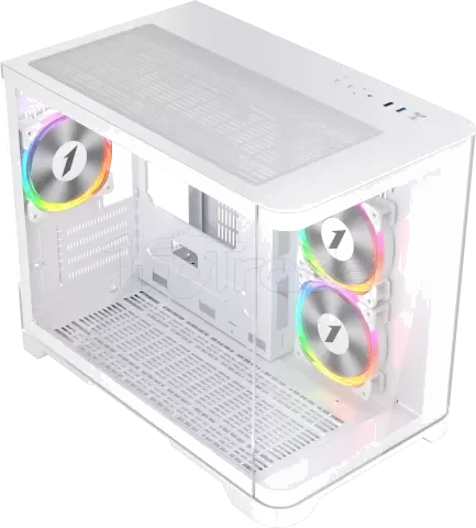 Boitier Mini Tour Micro ATX 1stPlayer UView 5 RGB avec panneaux vitrés (Noir)