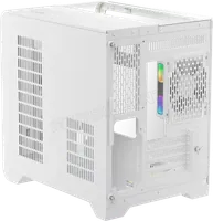 Boitier Mini Tour Micro ATX 1stPlayer RT5 RGB avec panneaux vitrés (Blanc) - 1