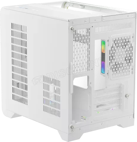 Boitier Mini Tour Micro ATX 1stPlayer RT5 RGB avec panneaux vitrés (Blanc)