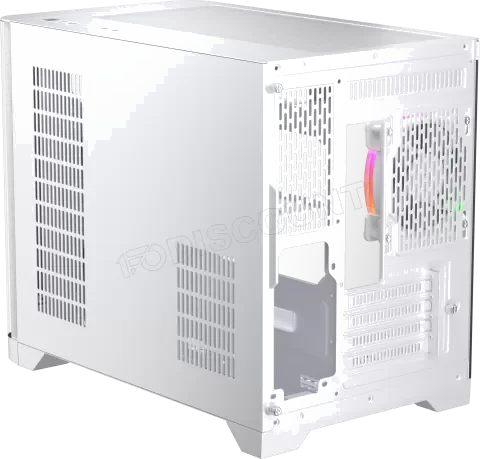 Boitier Mini Tour Micro ATX 1stPlayer UView 6 RGB avec panneaux vitrés (Blanc)
