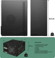 Boitier Mini Tour Micro ATX Advance Optima (Noir) + alimentation 350W - 2