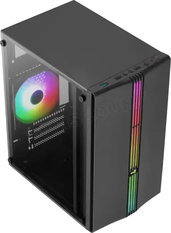 Boitier Mini Tour Micro ATX AeroCool Evo Mini RGB avec panneau vitré (Noir)