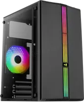 Boitier Mini Tour Micro ATX AeroCool Evo Mini RGB avec panneau vitré (Noir) - 2