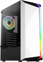 Boitier Moyen Tour ATX AeroCool Bionic V2 RGB avec panneau vitré (Blanc) - 1