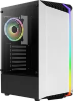 Boitier Moyen Tour ATX AeroCool Bionic V2 RGB avec panneau vitré (Blanc) - 2