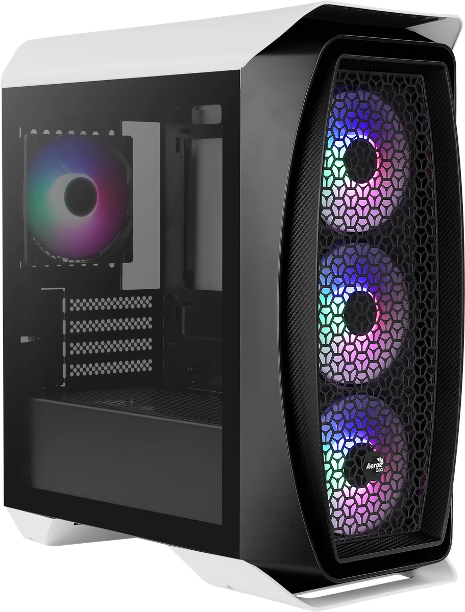 Boitier Mini Tour Micro ATX AeroCool Aero One Mini Frost RGB avec panneau vitré (Blanc/Noir)